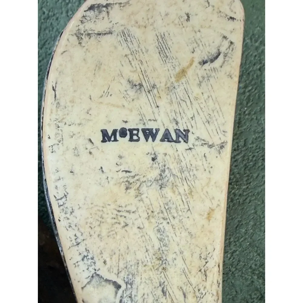 Vintage 90s McEwan Club Guttaball Golf Bookend Wood Display